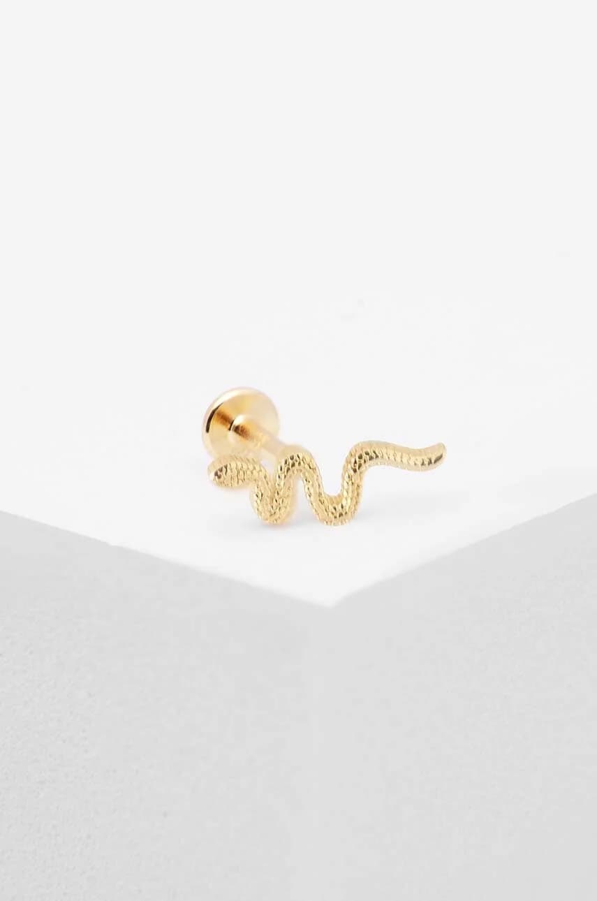 Позолоченная серебряная серьга ROCK IT - фото 2