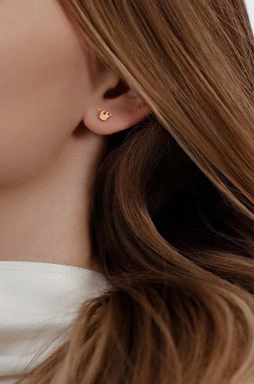 золотые серьги Etincelle - фото 2