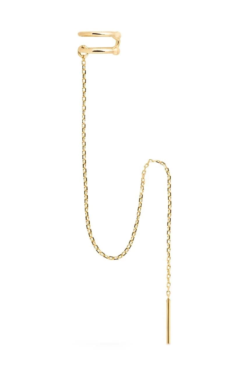 Серебристый позолоченный кафф ROCK IT