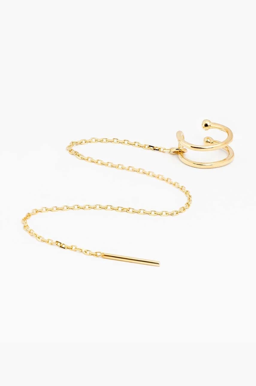 Серебристый позолоченный кафф ROCK IT - фото 2