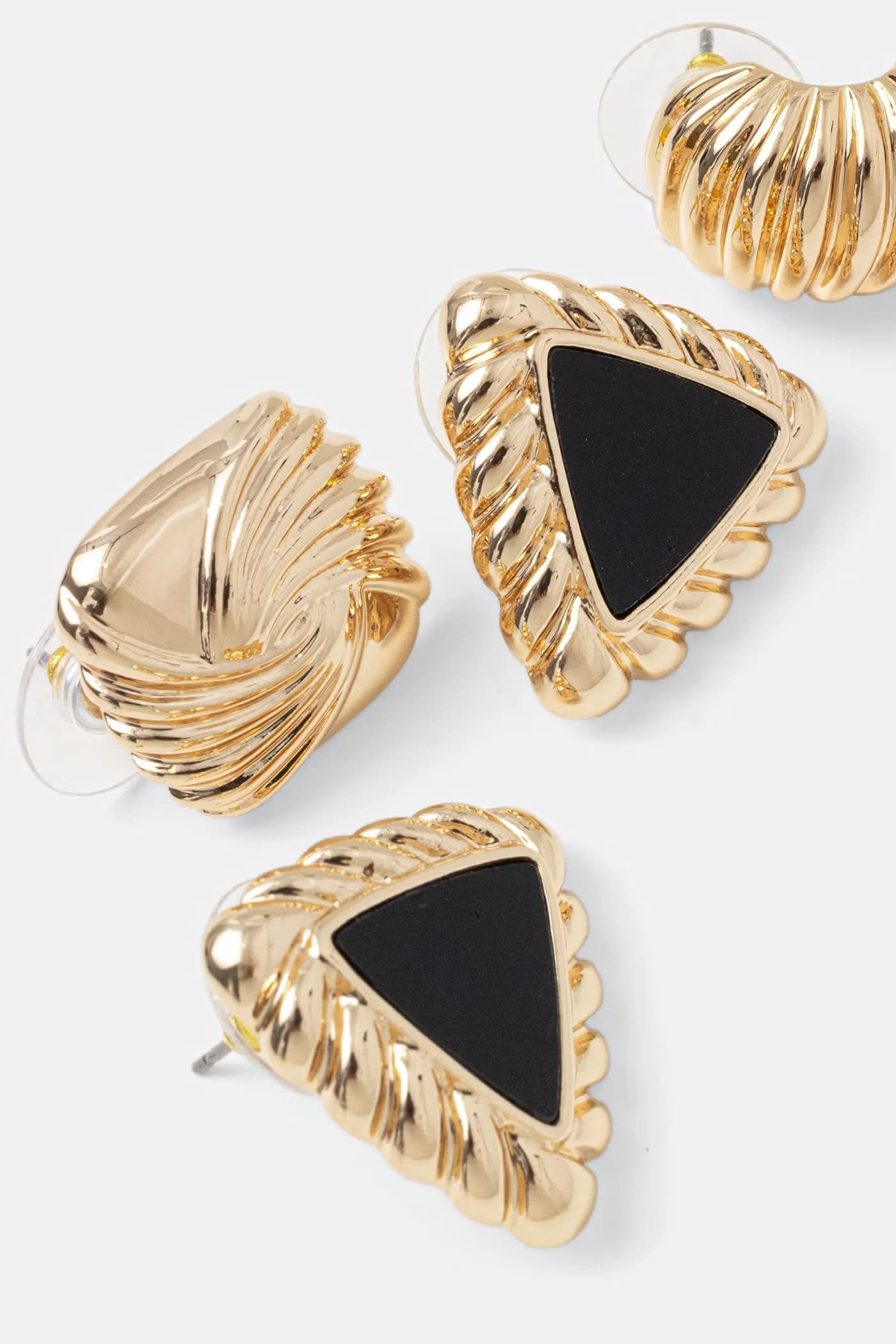 Серьги NOIRE, три пары - фото 2