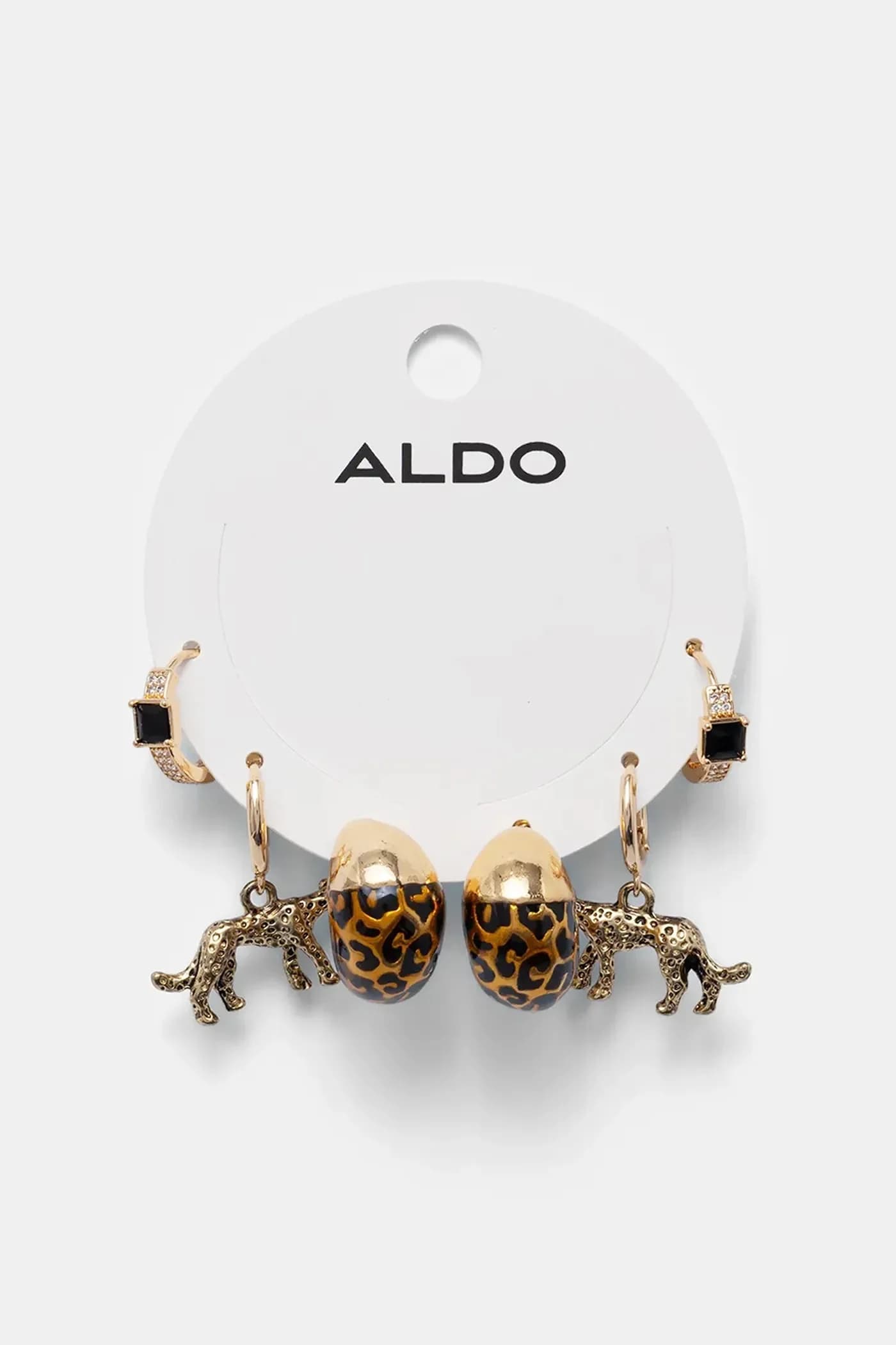 3 пары сережек золотой для женщин