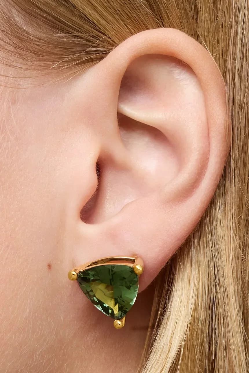 Позолоченные серебряные серьги Color Lab - фото 6