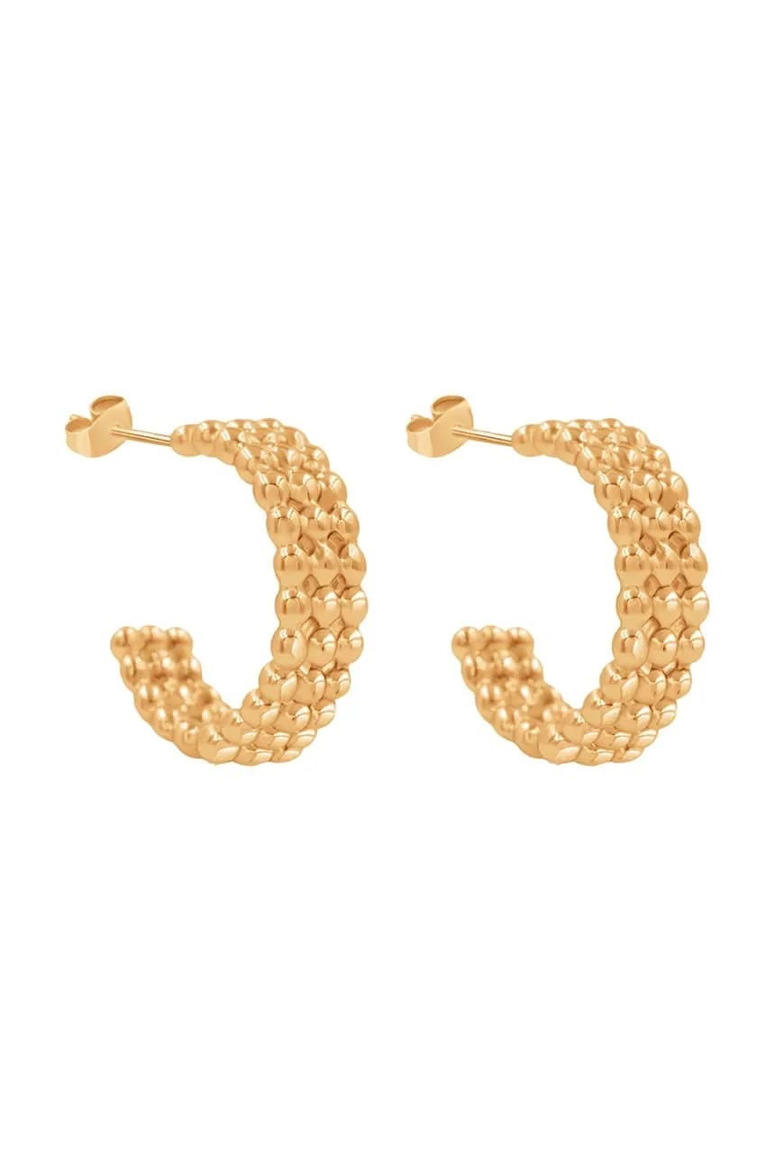 Этно-позолоченные серьги