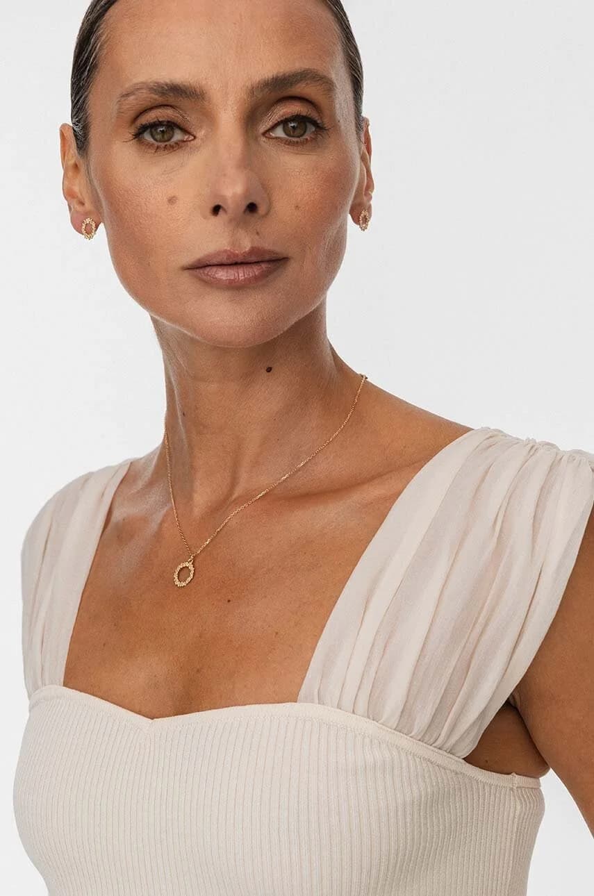 Позолоченные серебряные серьги ХИППИ - фото 5