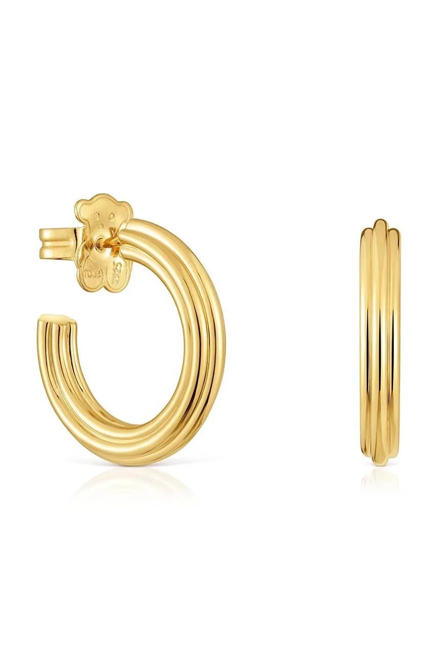 Позолоченные серебряные серьги 1950 г.