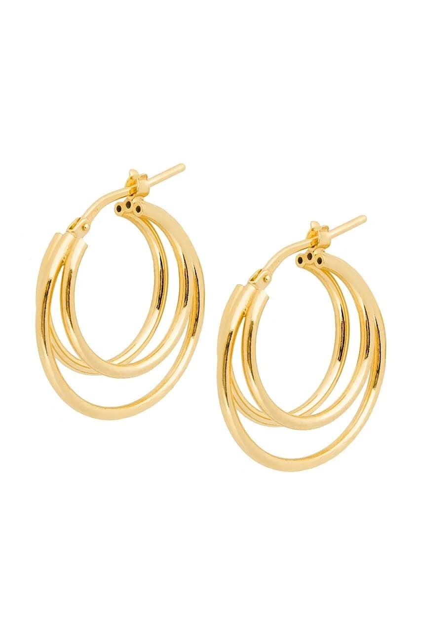 МОДНЫЕ серебряные серьги с позолотой