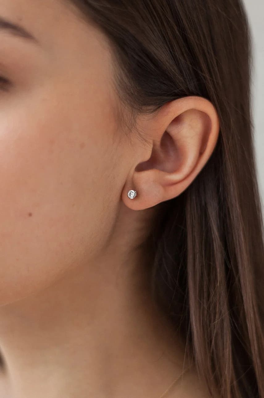 Гламурные серебряные серьги - фото 2