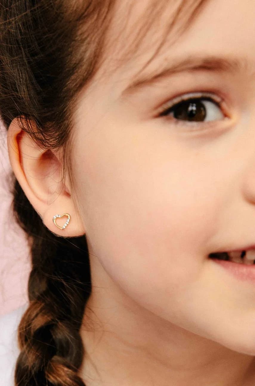 Золотые сияющие серьги - фото 2