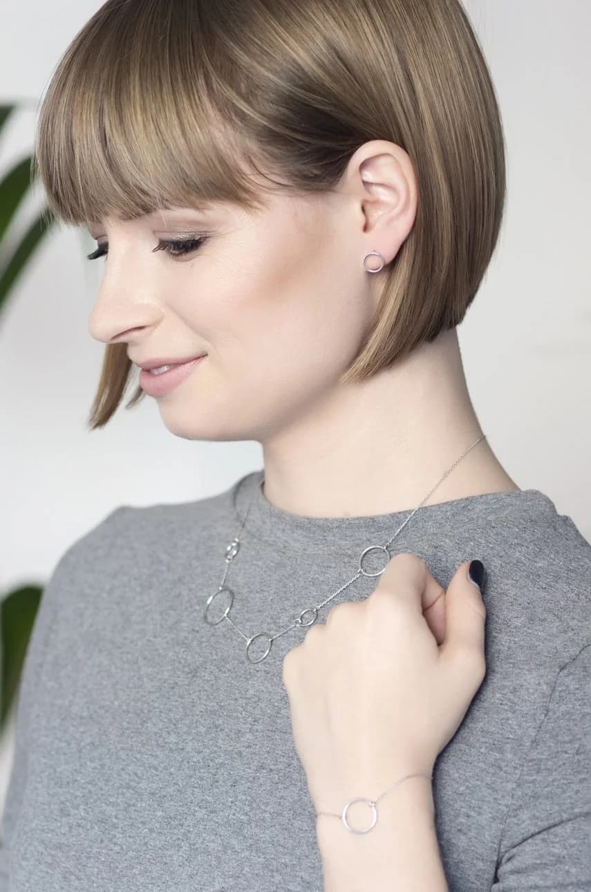 Серебряные серьги «Космо» - фото 2