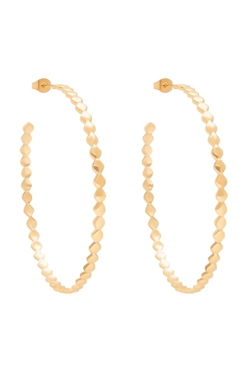 Позолоченные серьги «Змея»