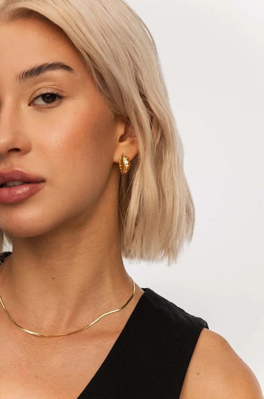 ВИНТАЖНЫЕ серебряные серьги с позолотой - фото 3