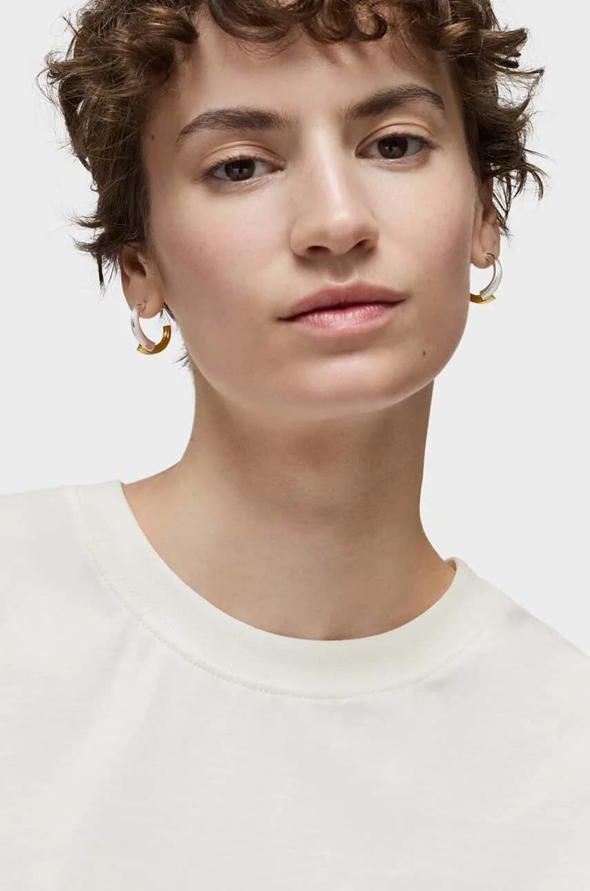 Позолоченные серебряные серьги 1950 г. - фото 4