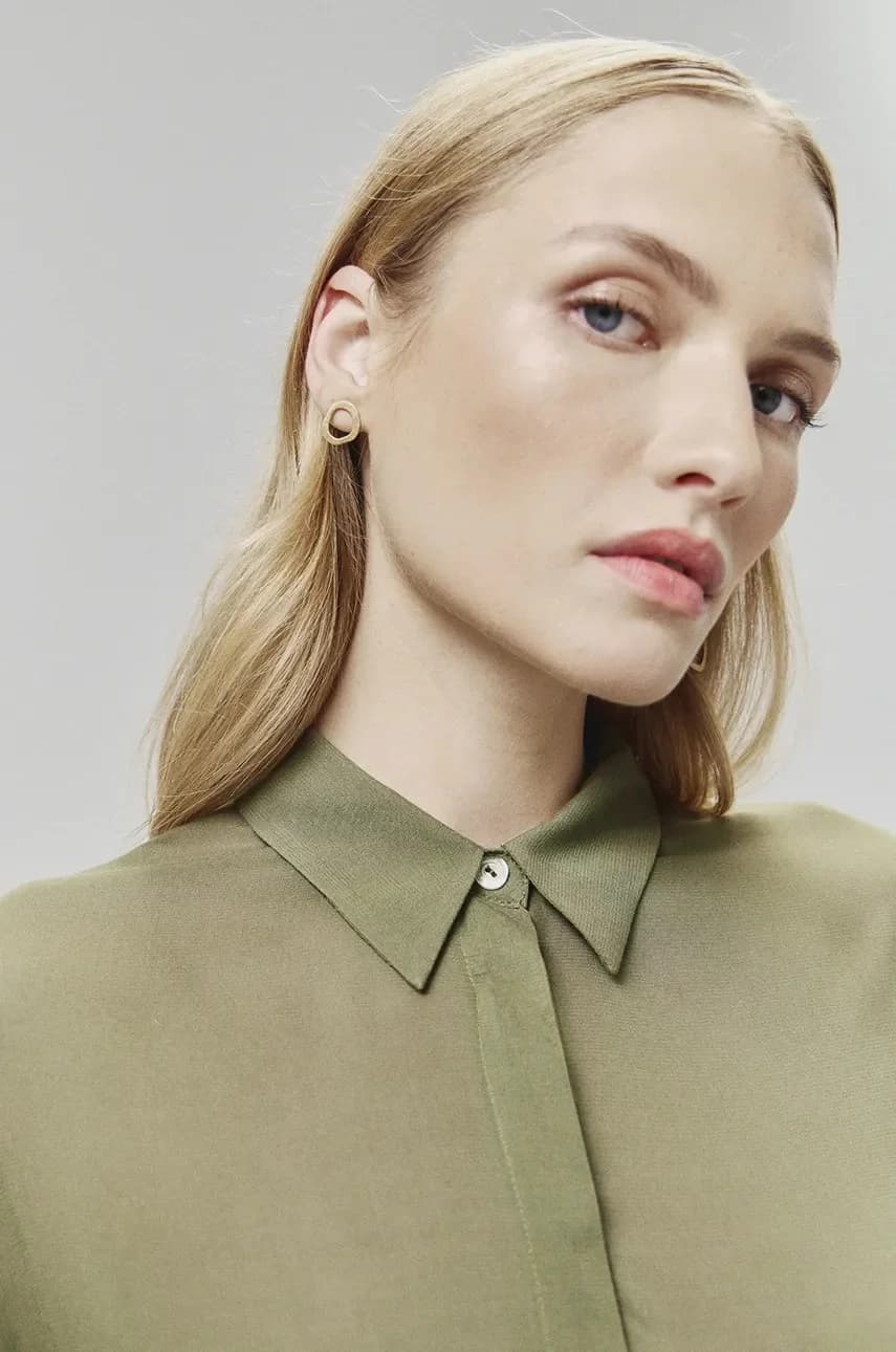 Позолоченные серьги - фото 2