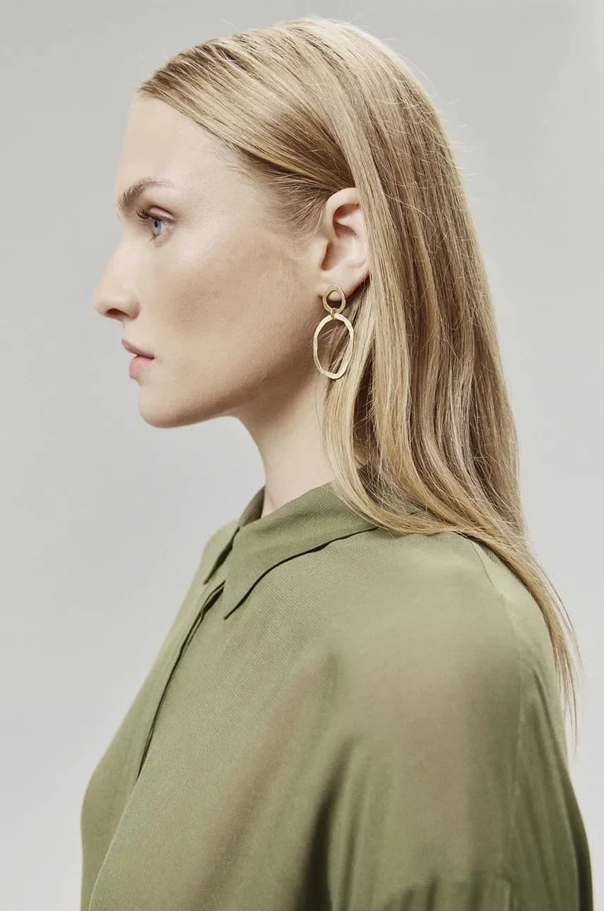 Позолоченные серьги - фото 9