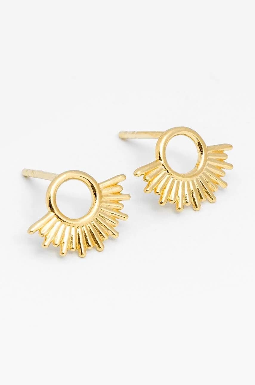 позолоченные серебряные серьги BLAIR - фото 2