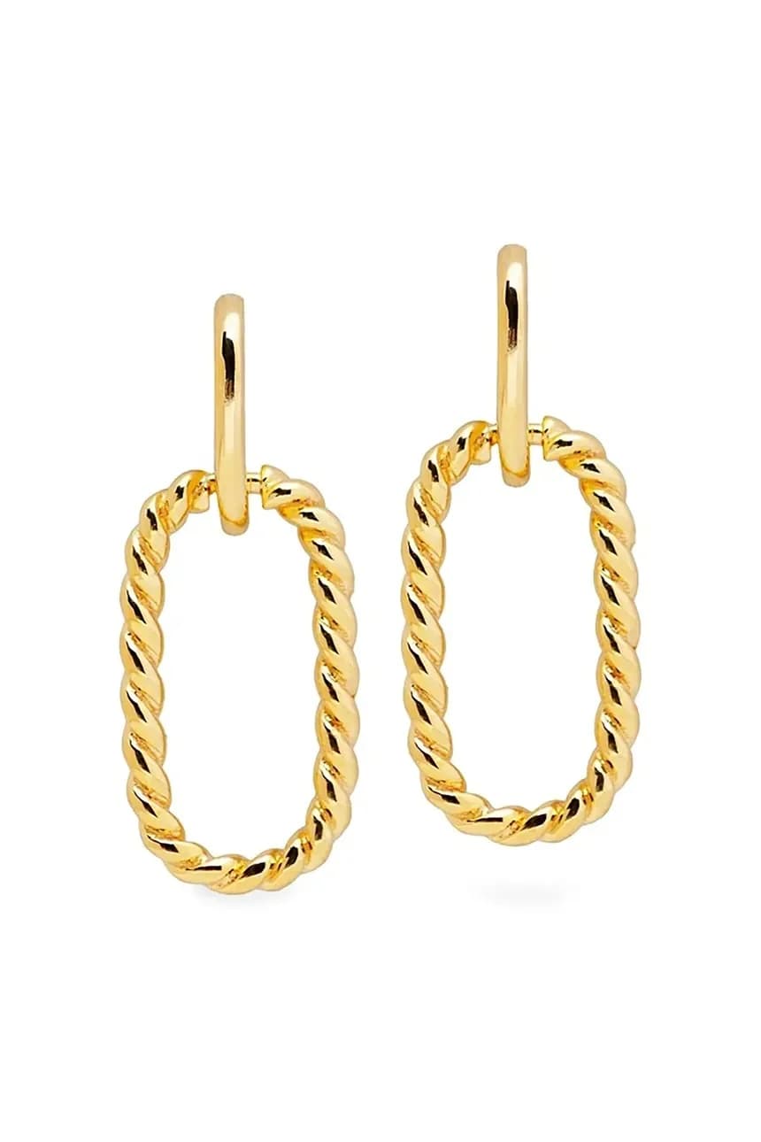 МОДНЫЕ серебряные серьги с позолотой