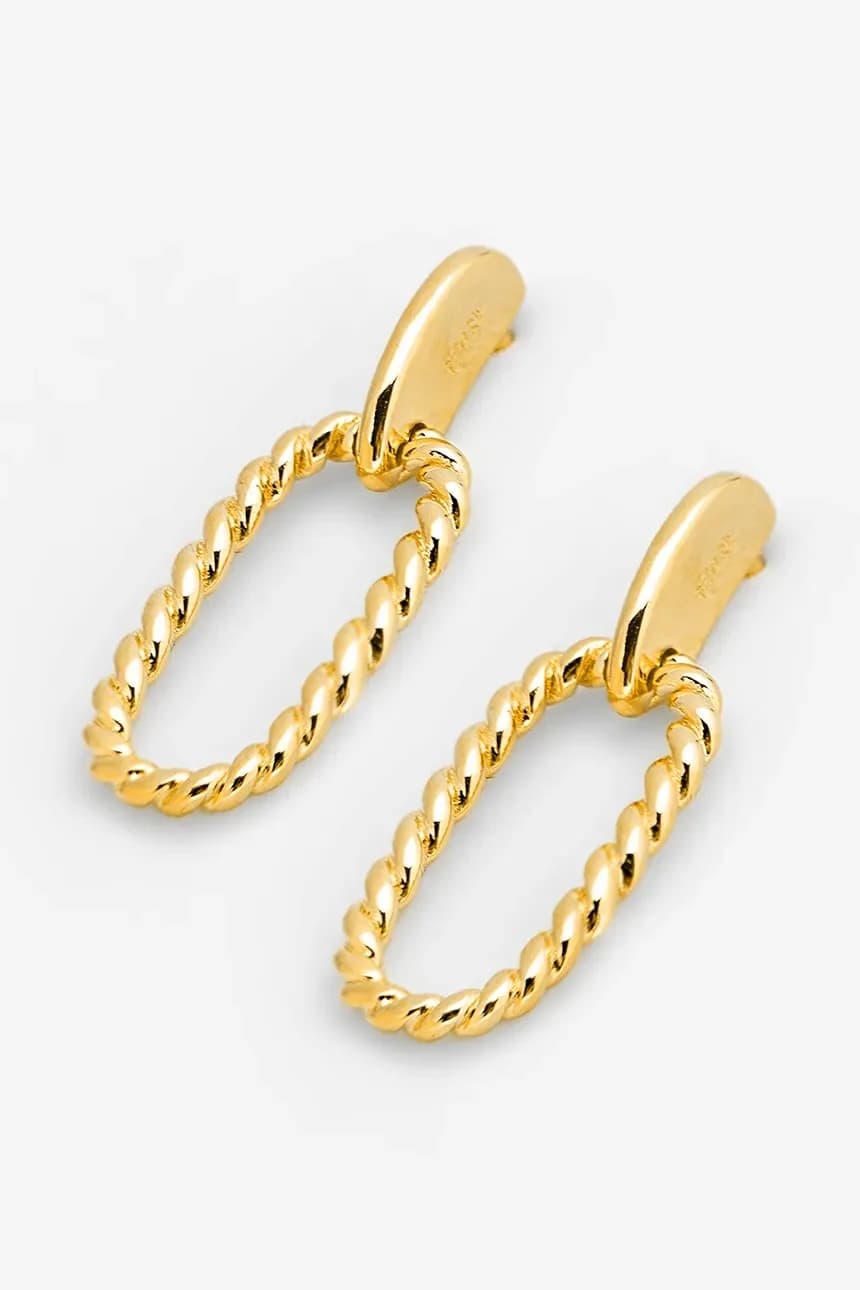 МОДНЫЕ серебряные серьги с позолотой - фото 2