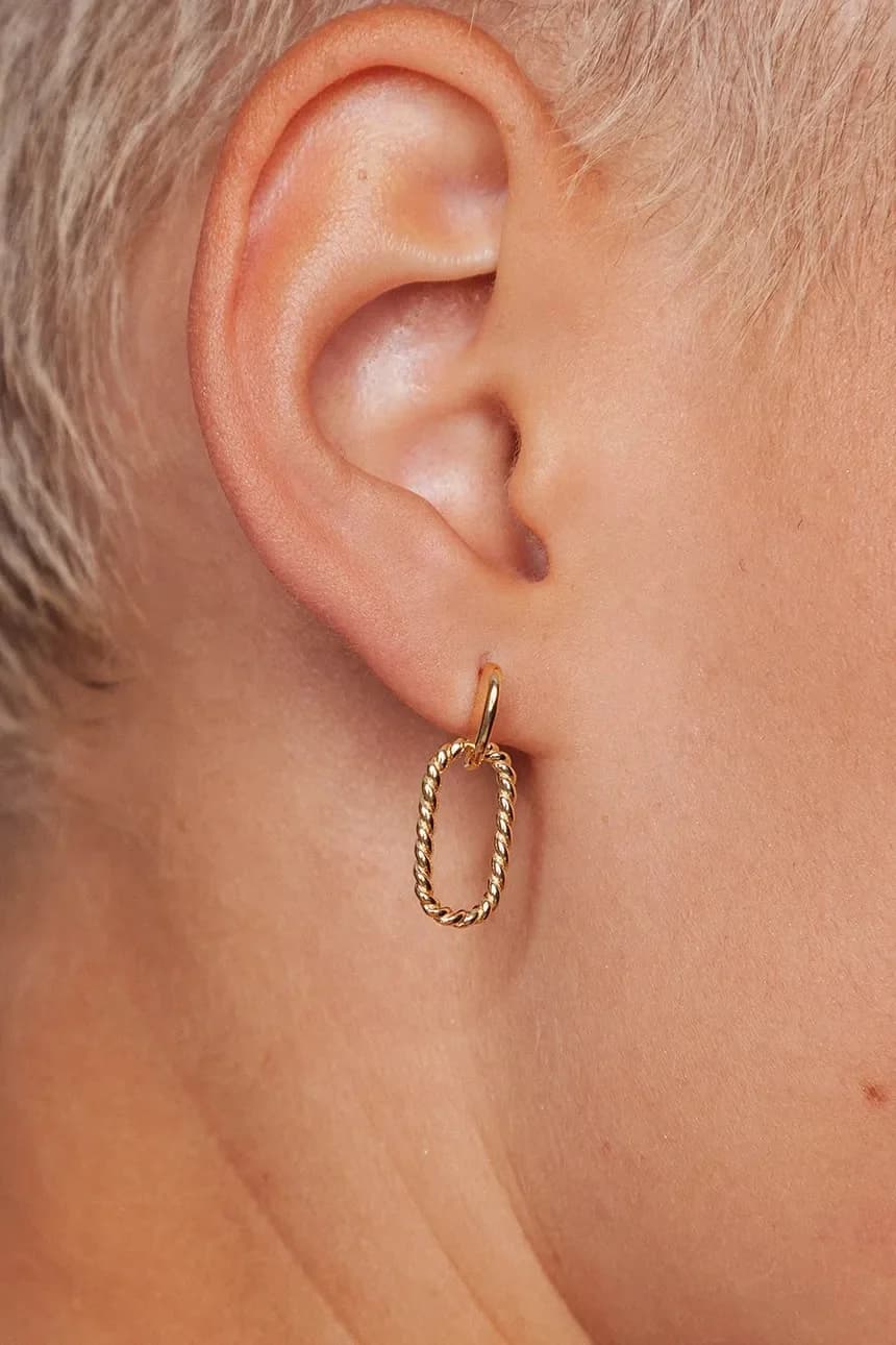 МОДНЫЕ серебряные серьги с позолотой - фото 4