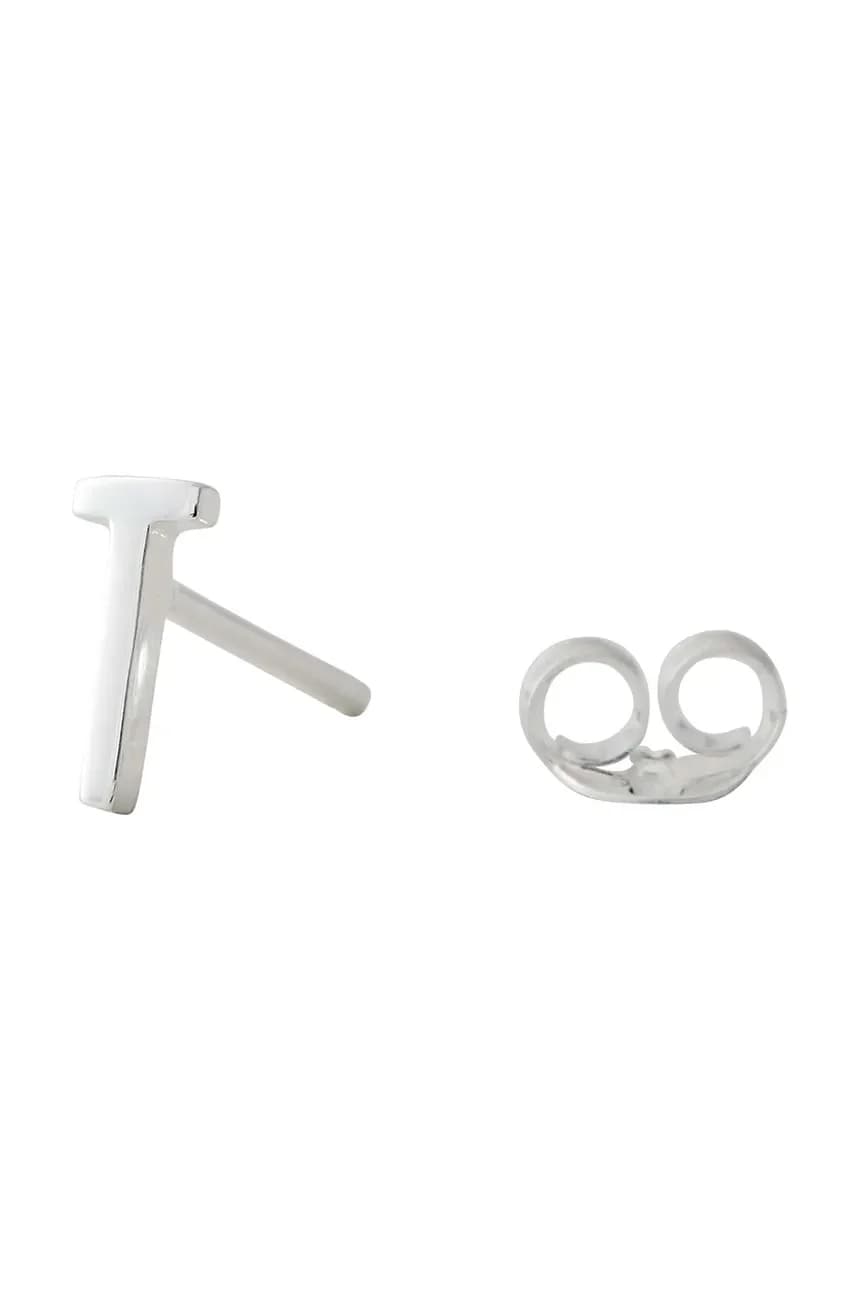 Серебряная серьга