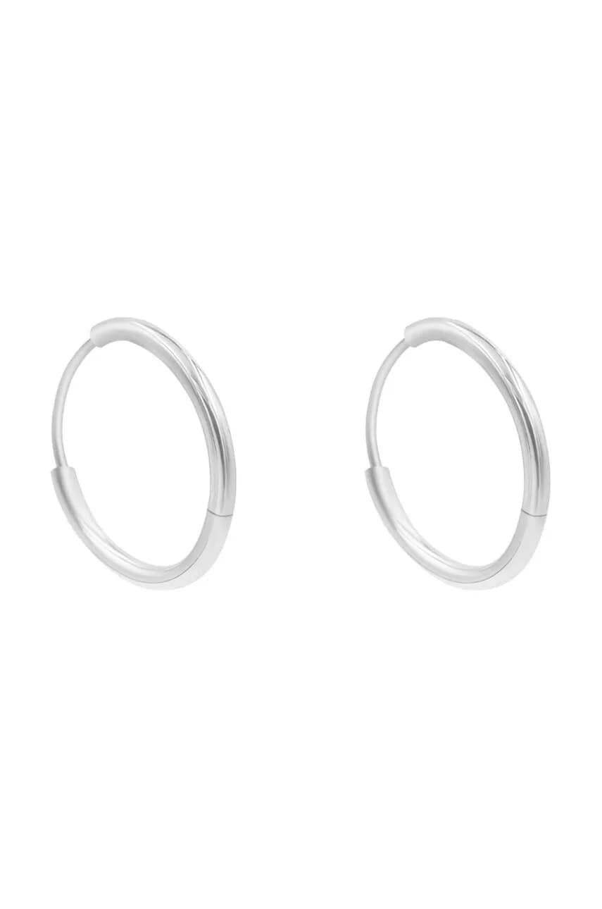 Посеребренные серьги