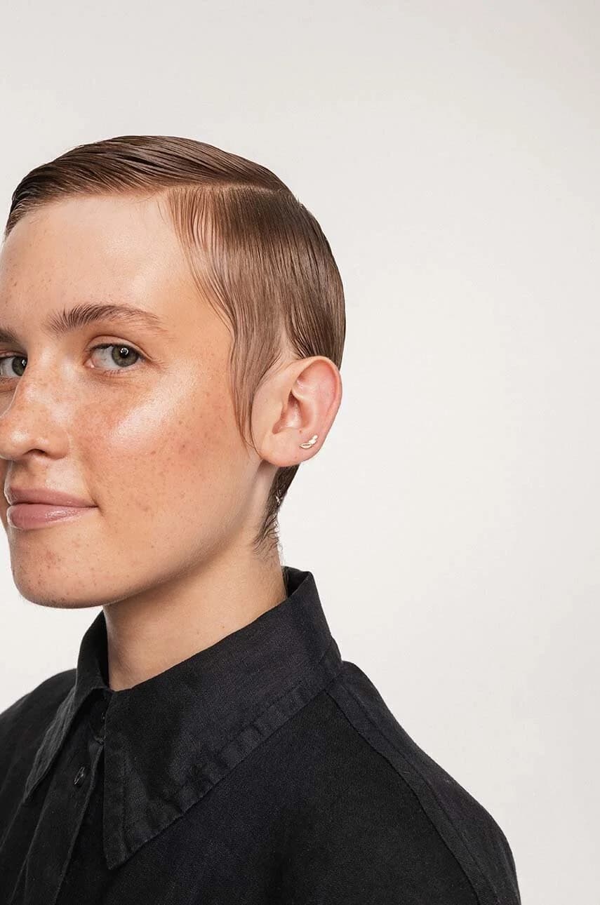 Позолоченная серебряная серьга ROCK IT - фото 3