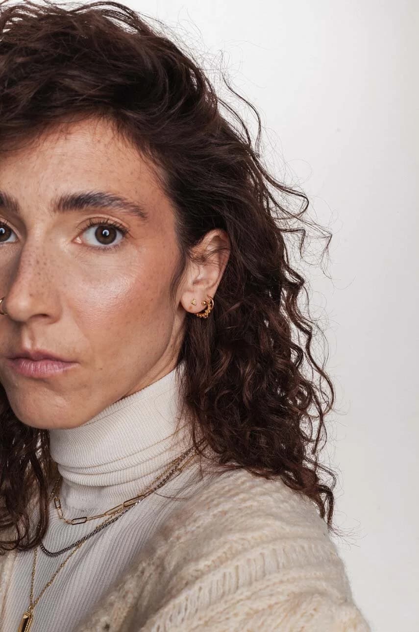 Позолоченные серебряные серьги ROCK IT - фото 4