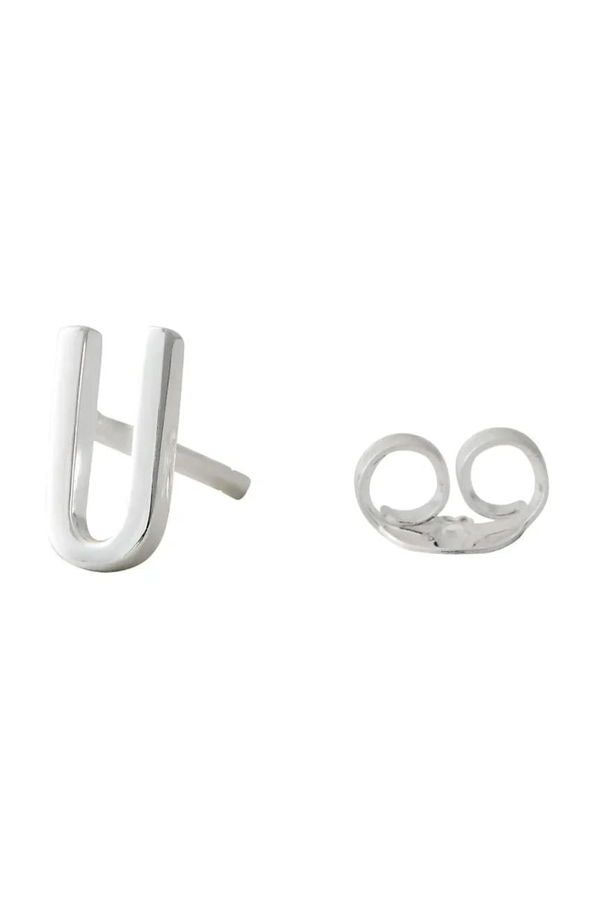 Серебряная серьга