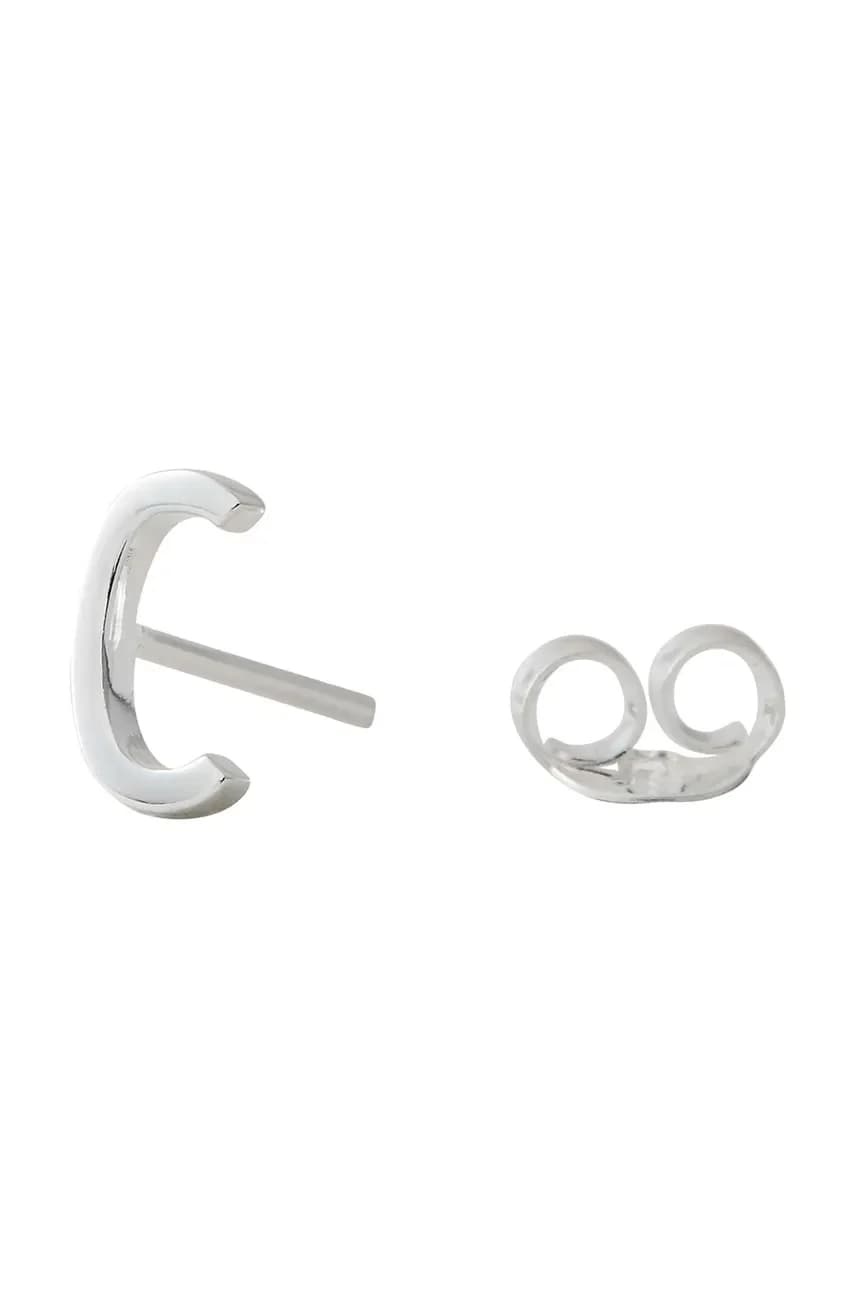 Серебряная серьга