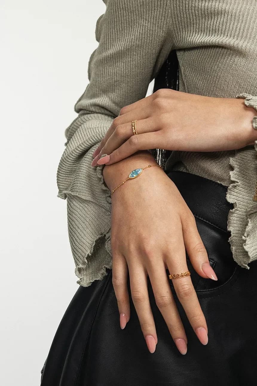 Позолоченное серебряное кольцо ХИППИ - фото 5