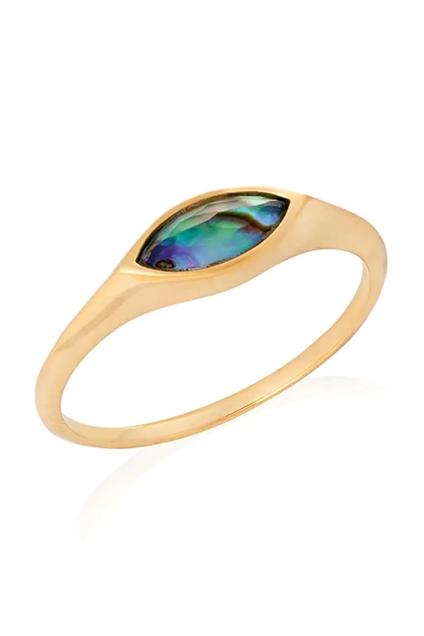 ВИНТАЖНОЕ серебряное кольцо с позолотой