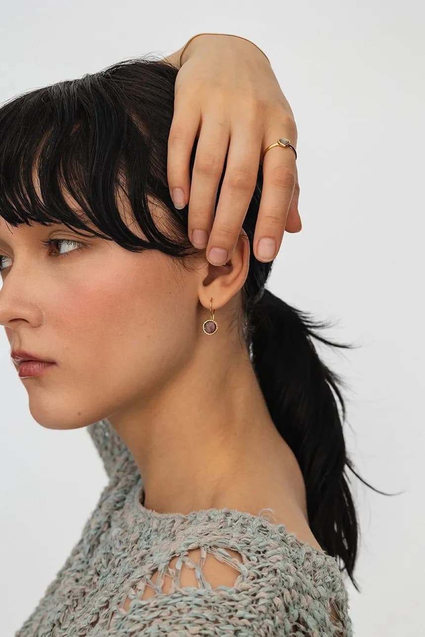 Позолоченное серебряное кольцо DUO - фото 7