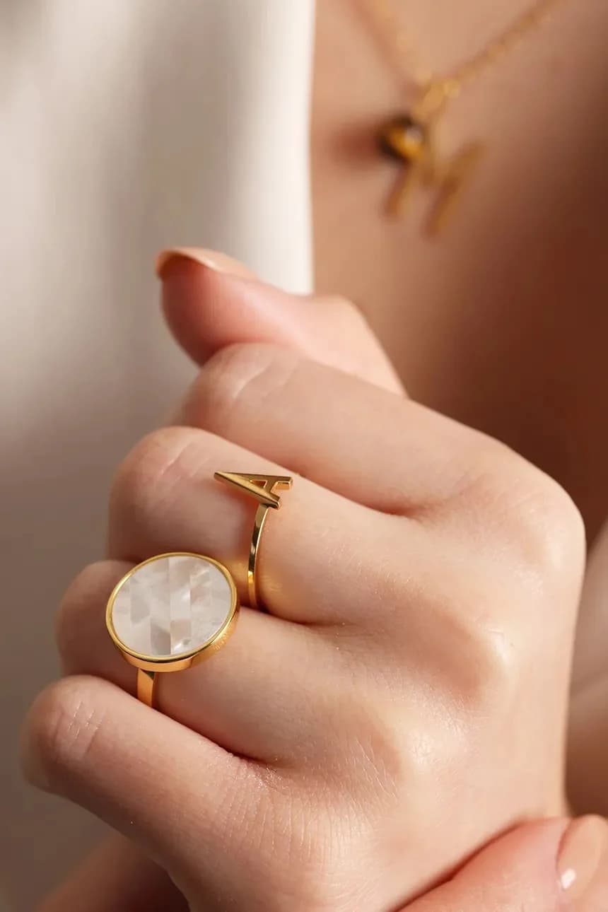 Кольцо из серебра с позолотой. - фото 2