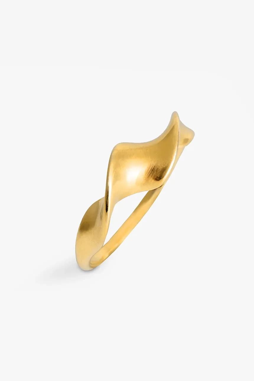 ВИНТАЖНОЕ серебряное кольцо с позолотой - фото 2