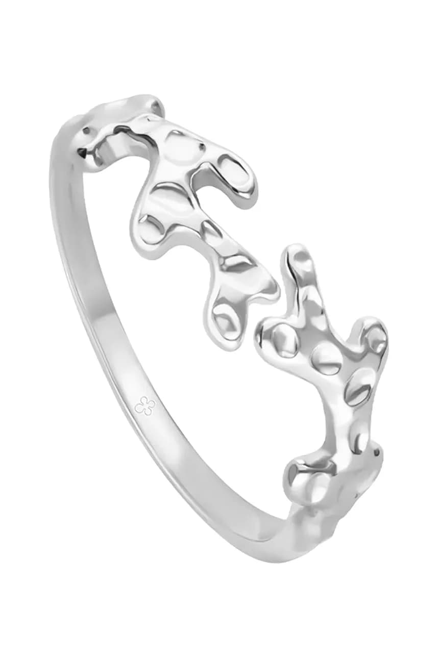 Посеребренное кольцо