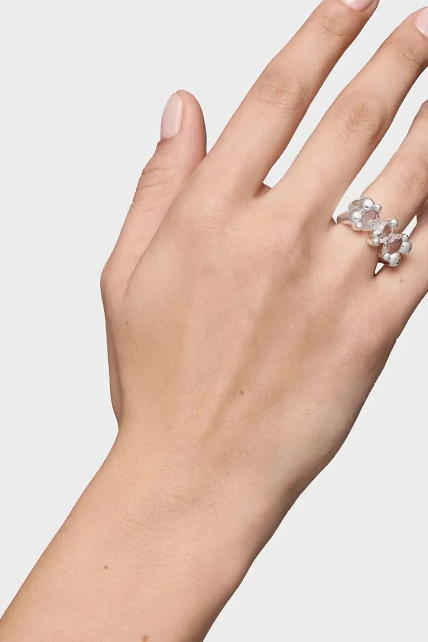 Серебряное кольцо 12 Bold Bear Gem - фото 6