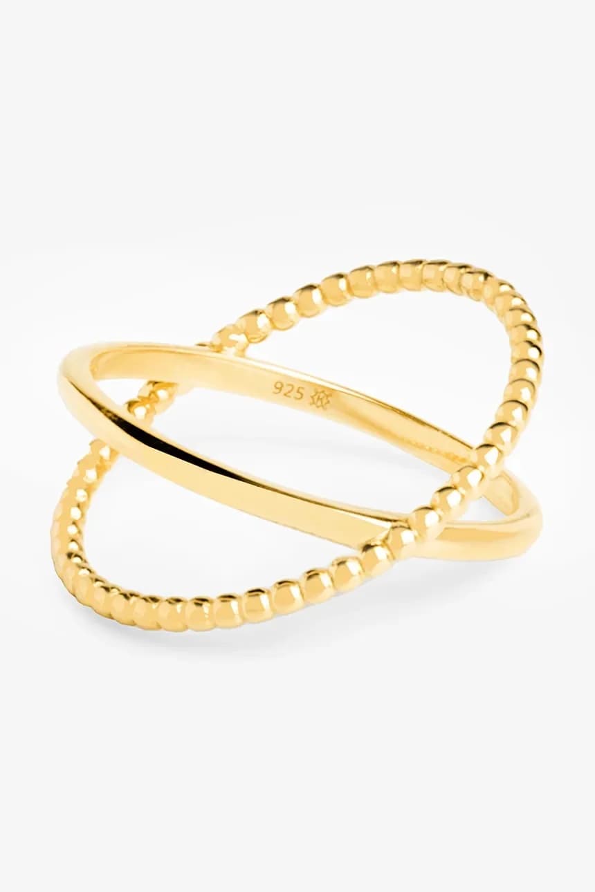 ВИНТАЖНОЕ серебряное кольцо с позолотой - фото 2