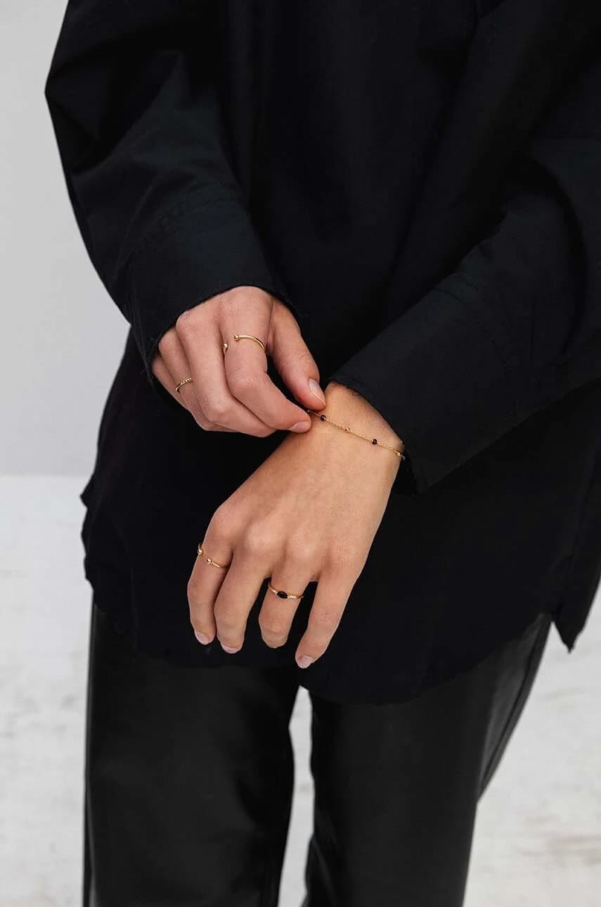 Позолоченное серебряное кольцо TRENDY - фото 3