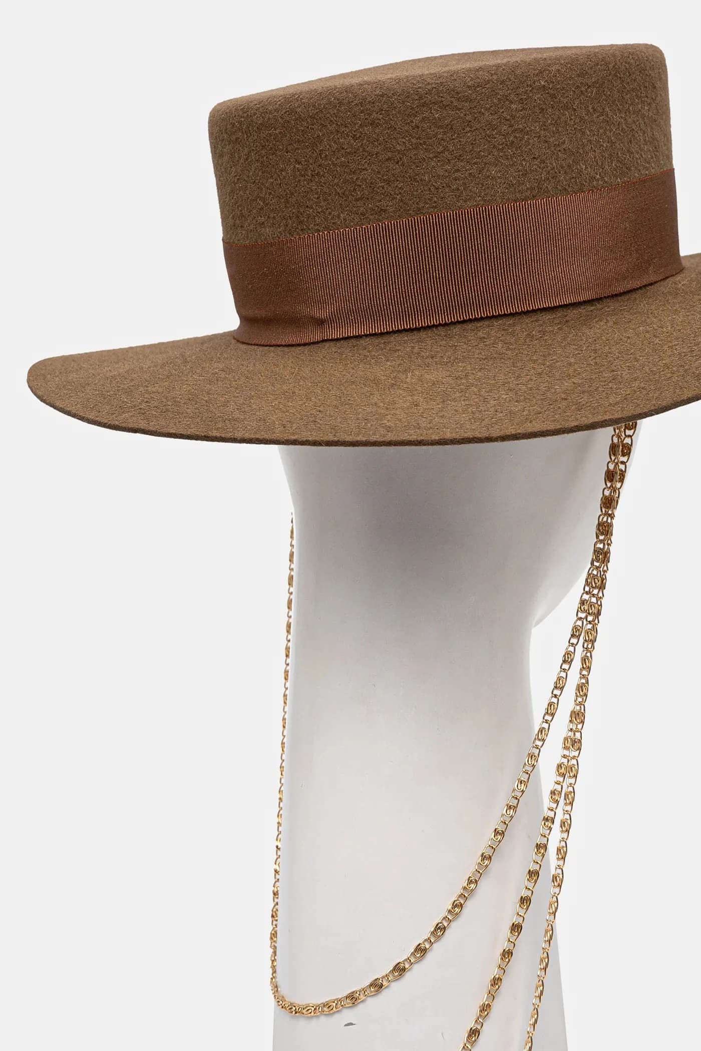 RUSLAN BAGINSKIY Шляпа Canotier с монограммой - фото 4