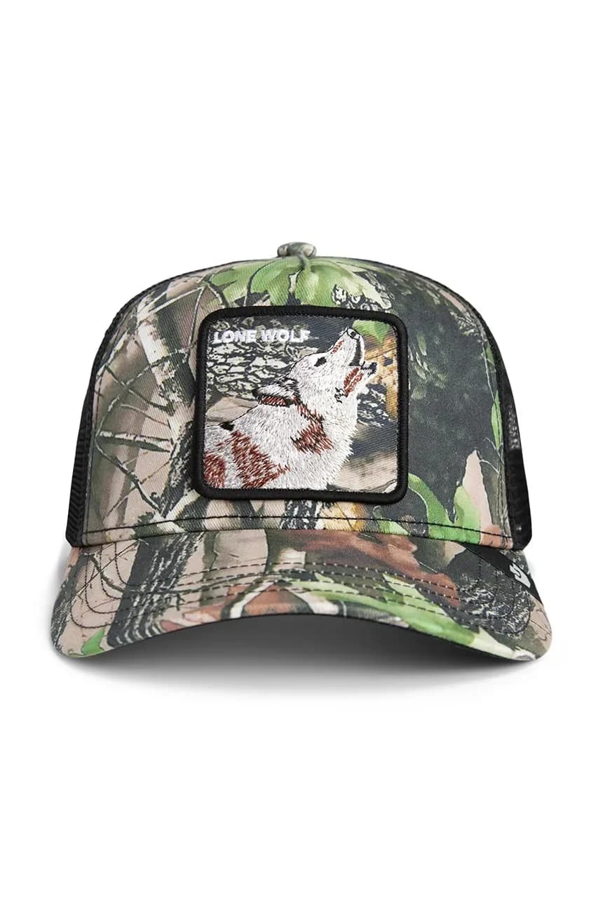 Бейсбольная кепка Lone Wolf с камуфляжным принтом - фото 2