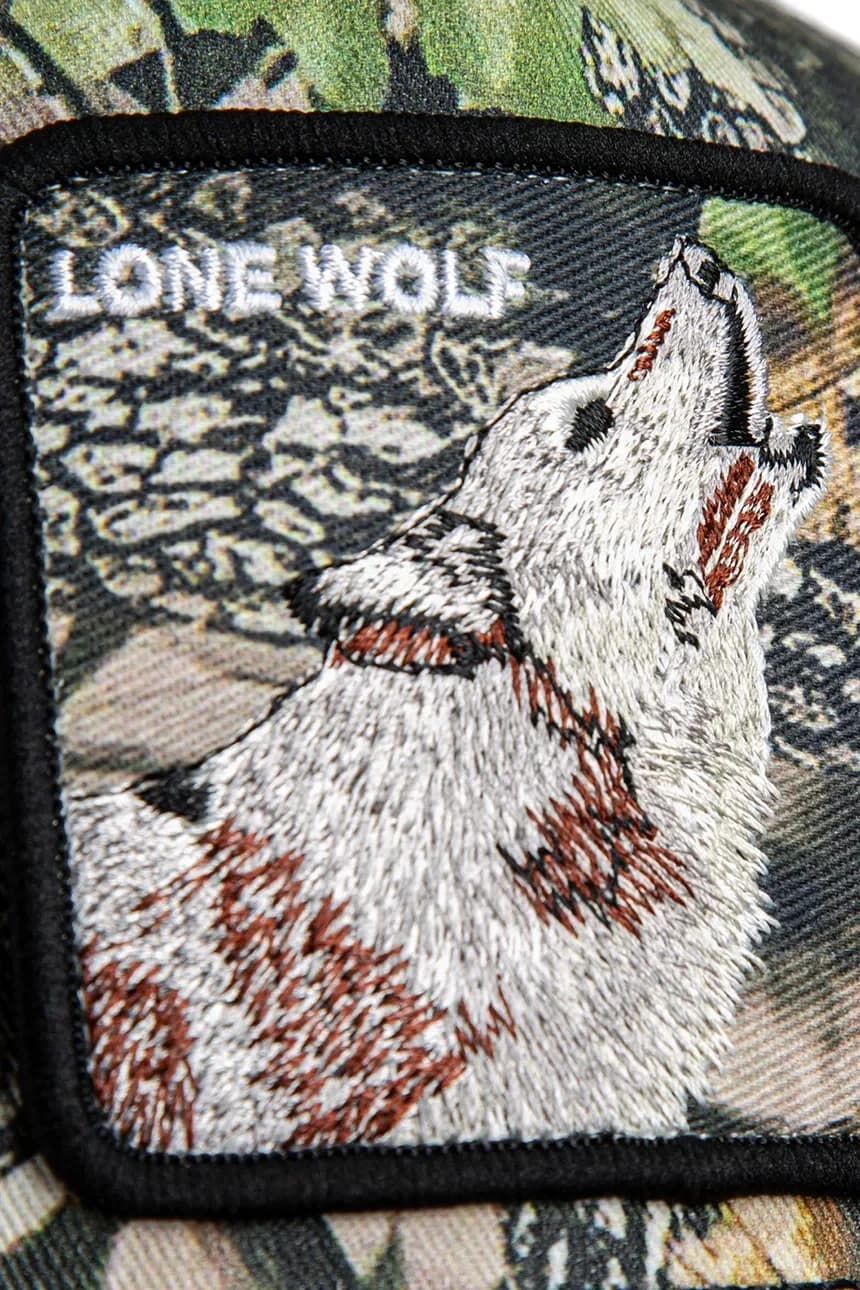 Бейсбольная кепка Lone Wolf с камуфляжным принтом - фото 7