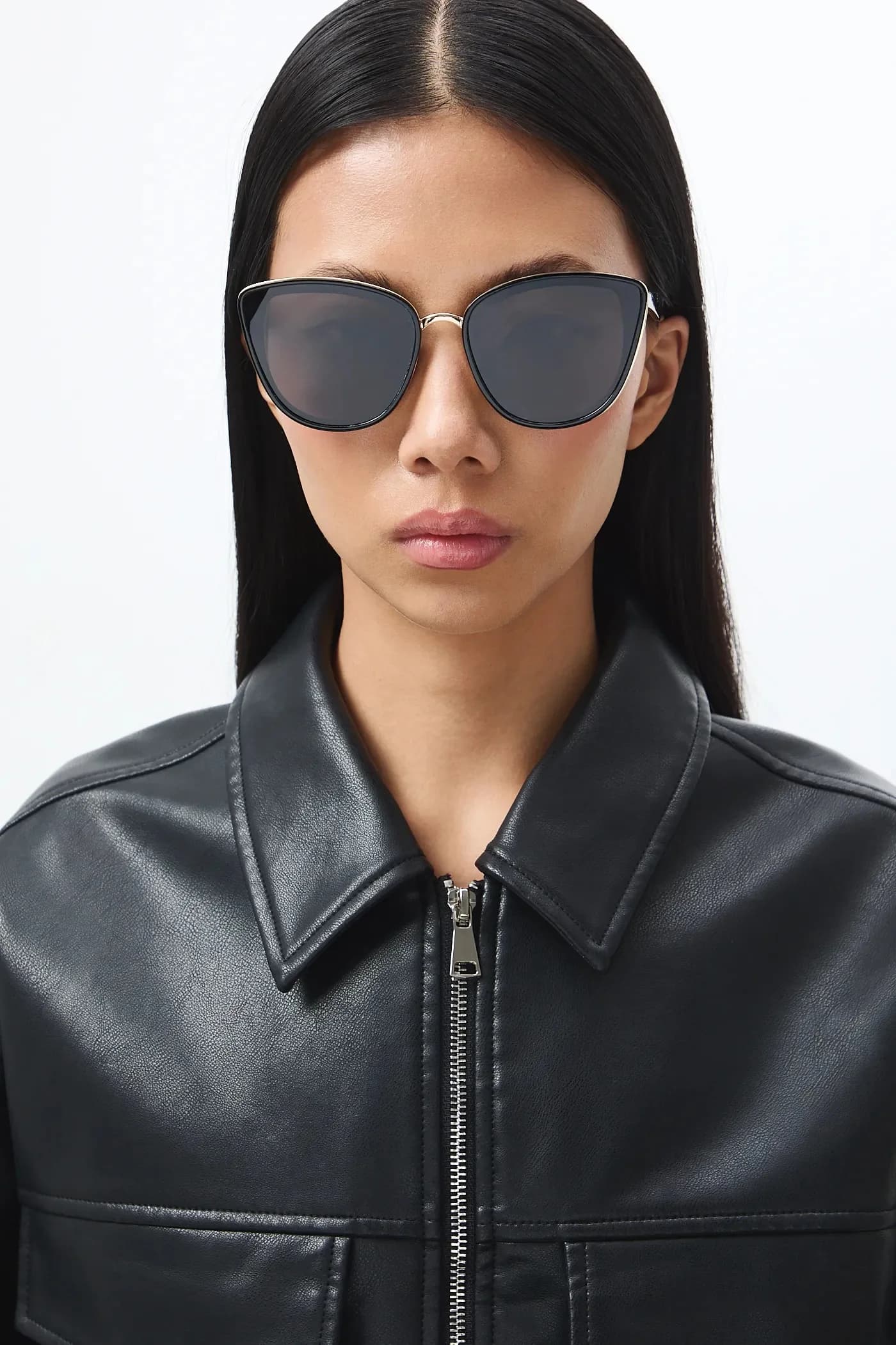 Женские солнцезащитные очки «кошачий глаз» - фото 5