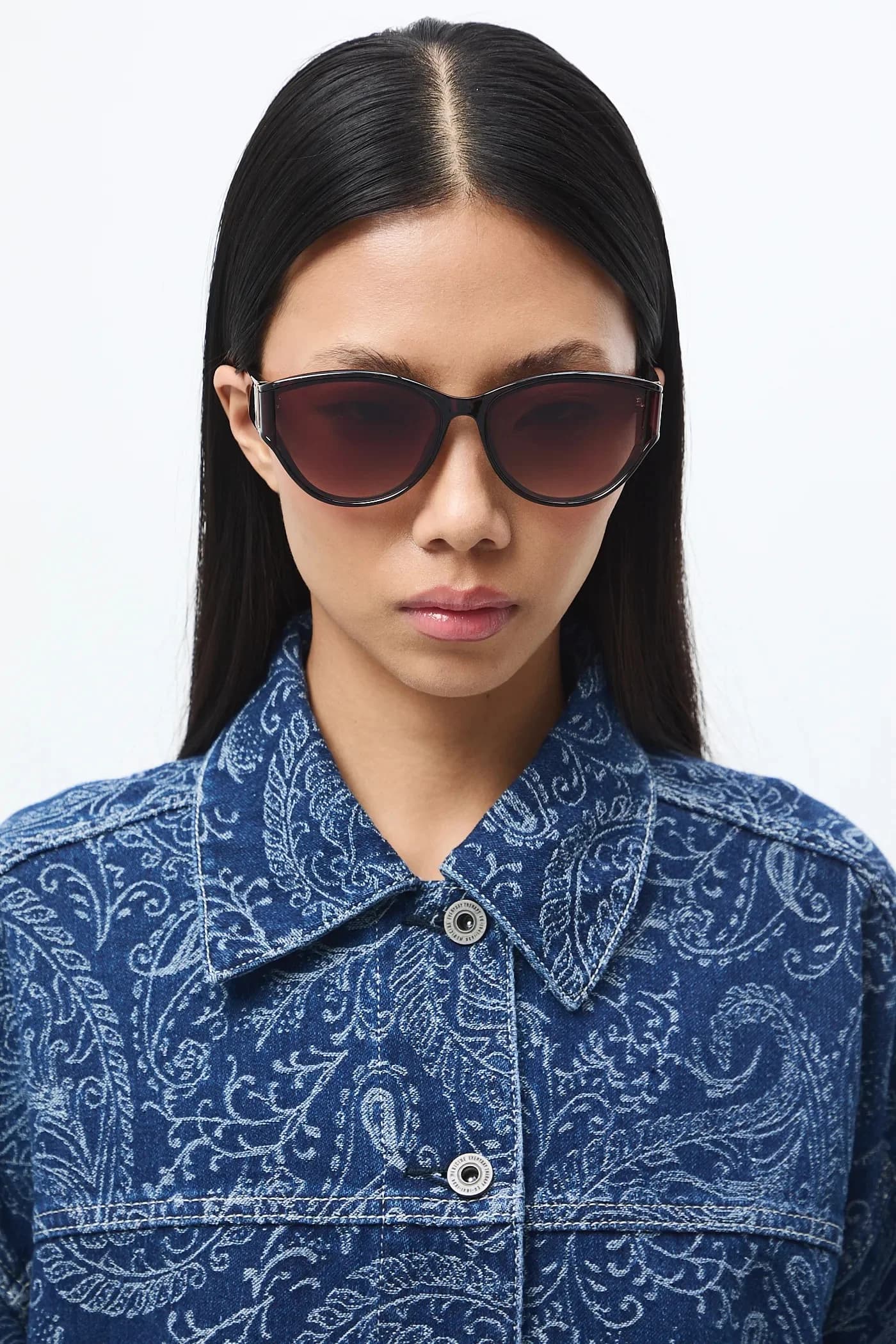 Женские солнцезащитные очки «кошачий глаз»