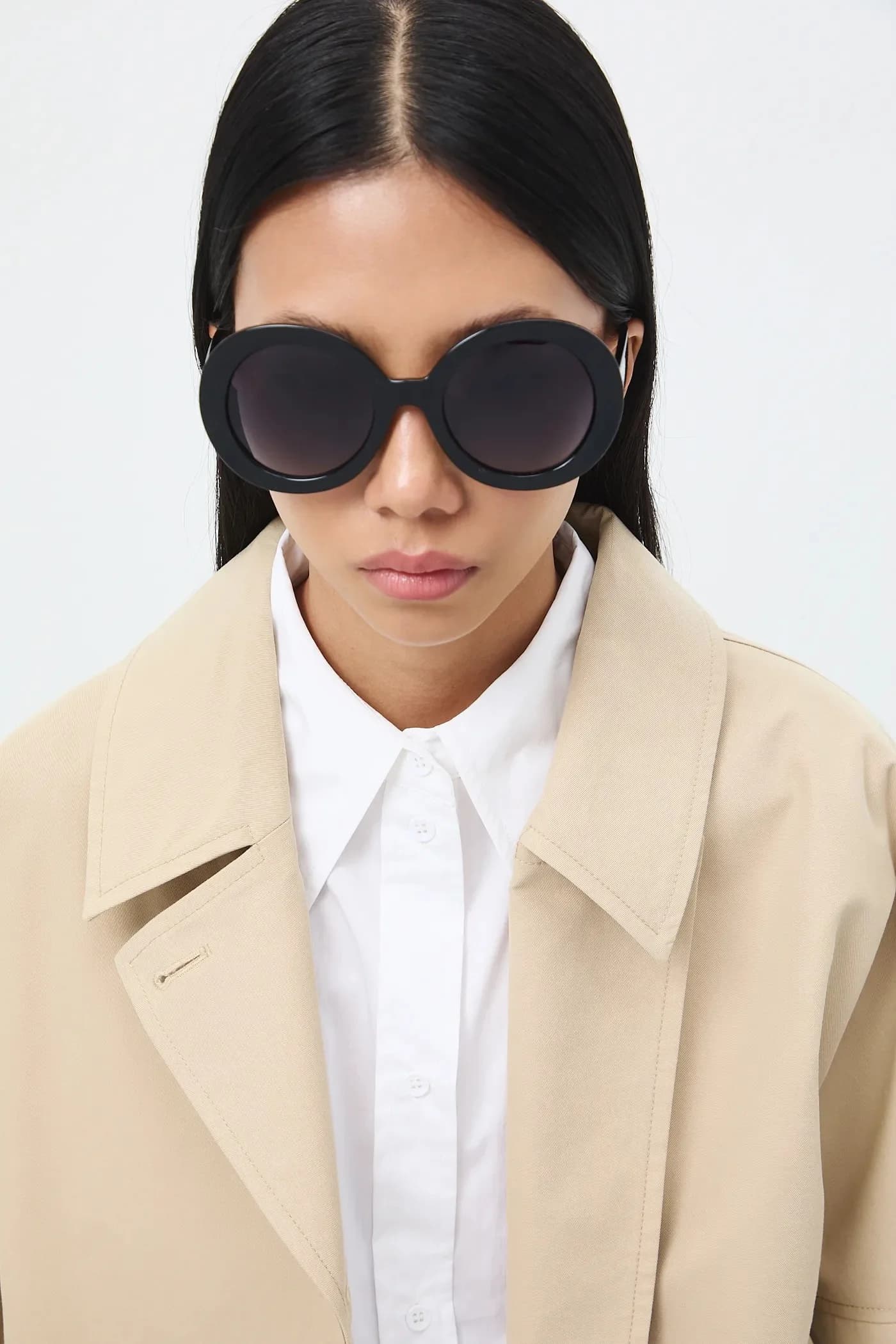 Женские круглые солнцезащитные очки - фото 2