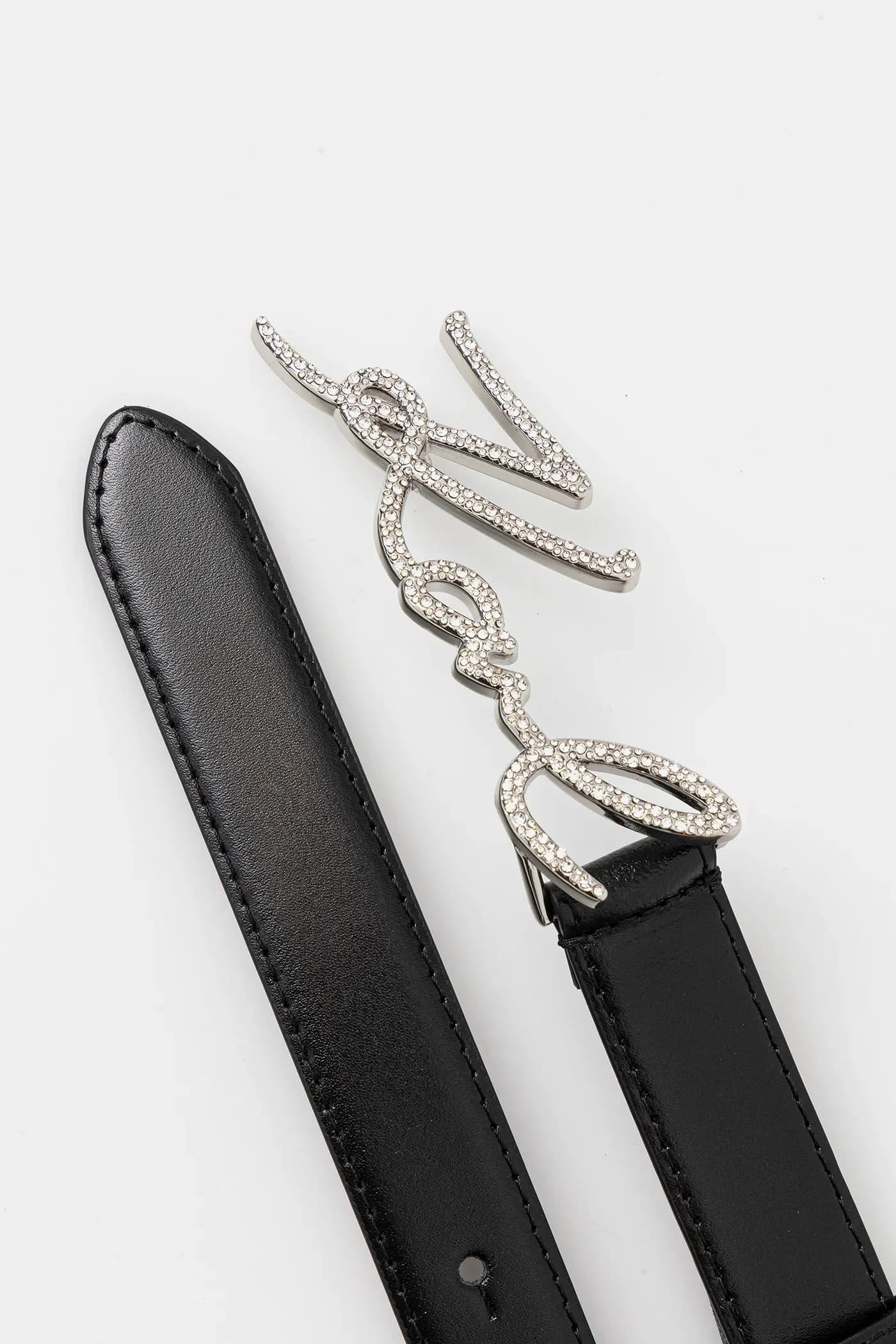 кожаный ремень K/SIGNATURE - фото 2