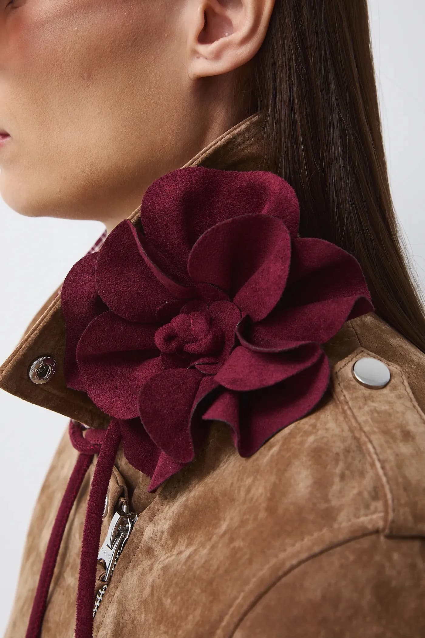 Женский ремень из искусственной замши. - фото 5