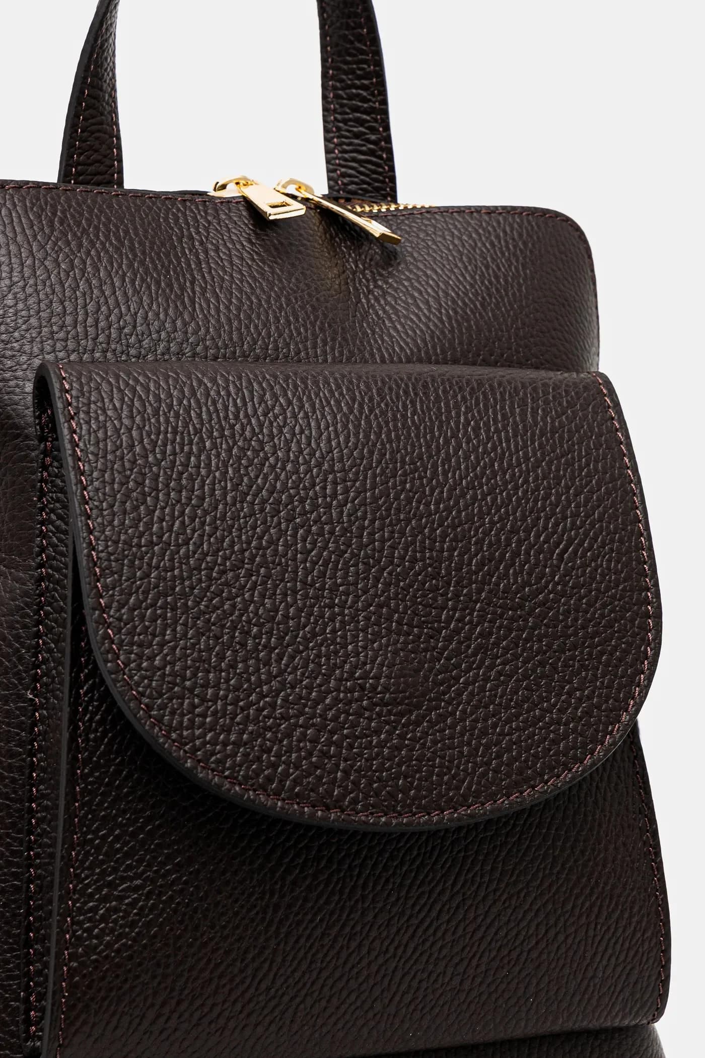 Кожаный рюкзак - фото 4