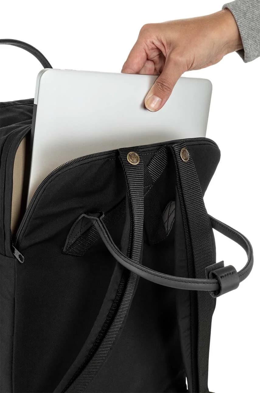 Черный рюкзак Kanken No.2 для ноутбука 15 дюймов - фото 7