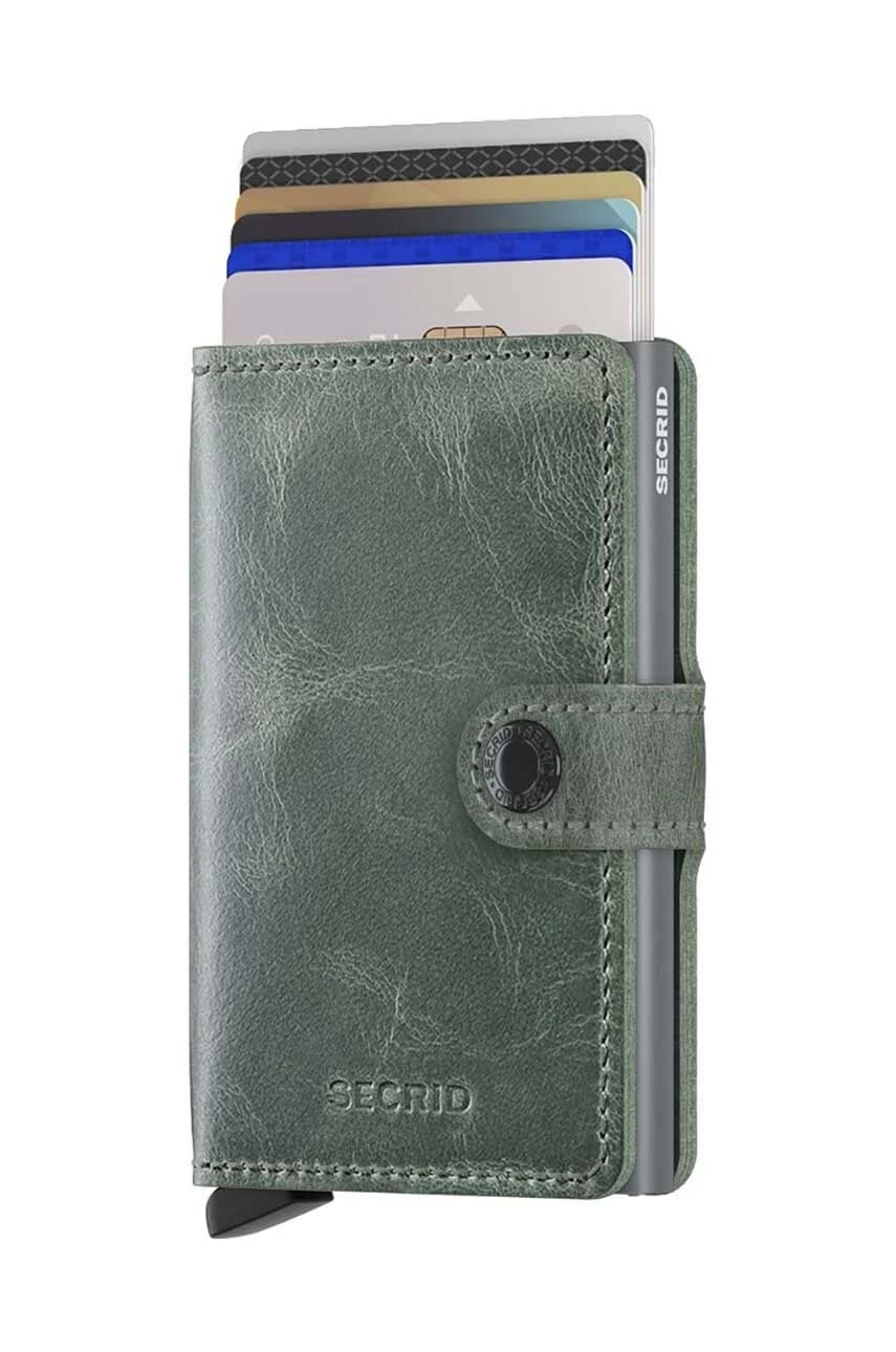 Кожаный кошелек Miniwallet Vintage Sage - фото 2