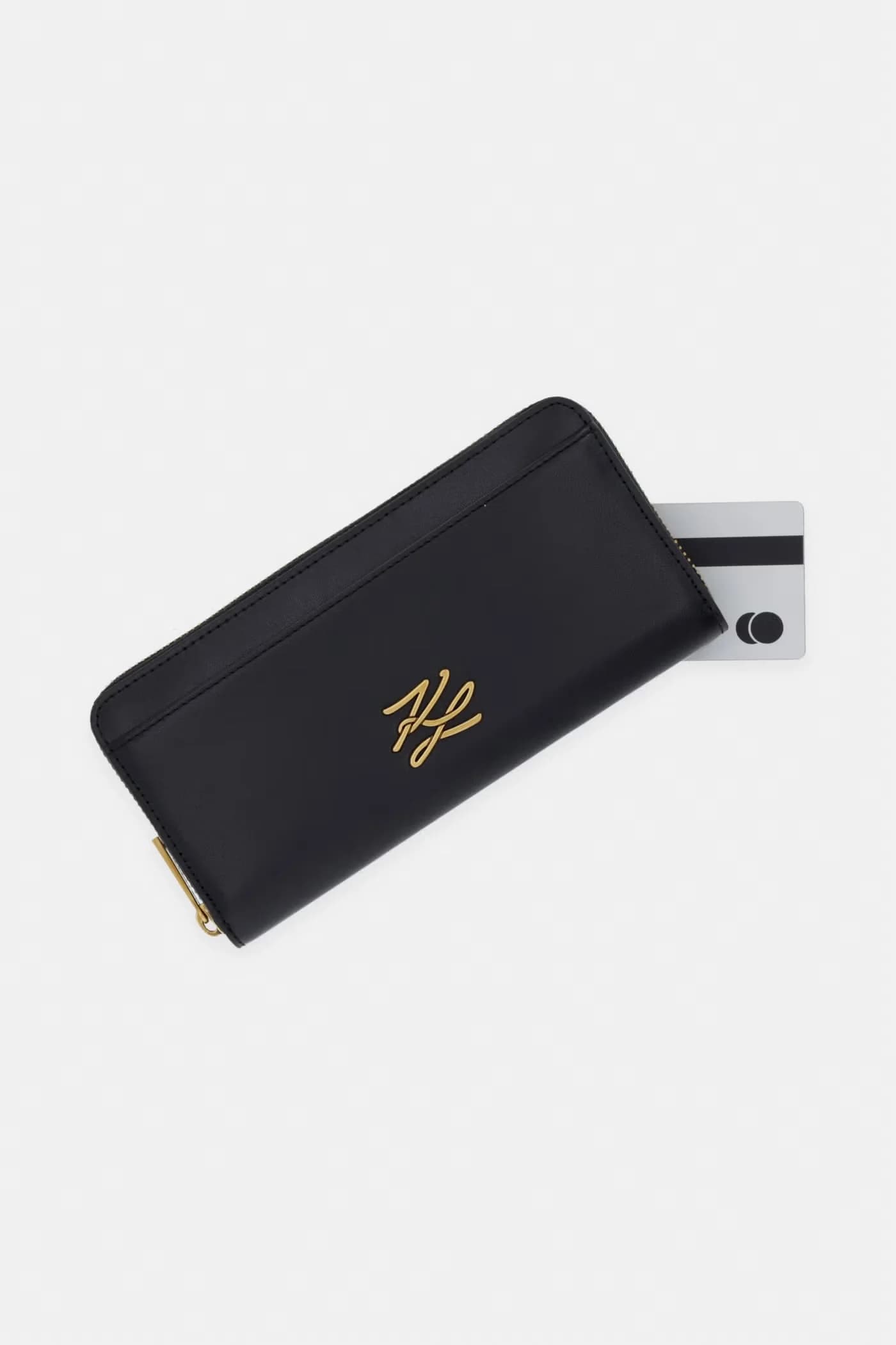 Женский кожаный кошелек K/AUTOGRAPH - фото 4